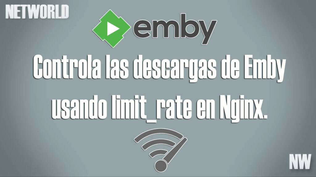Controlar y/o limitar las descargas en Emby con Nginx como proxy inverso